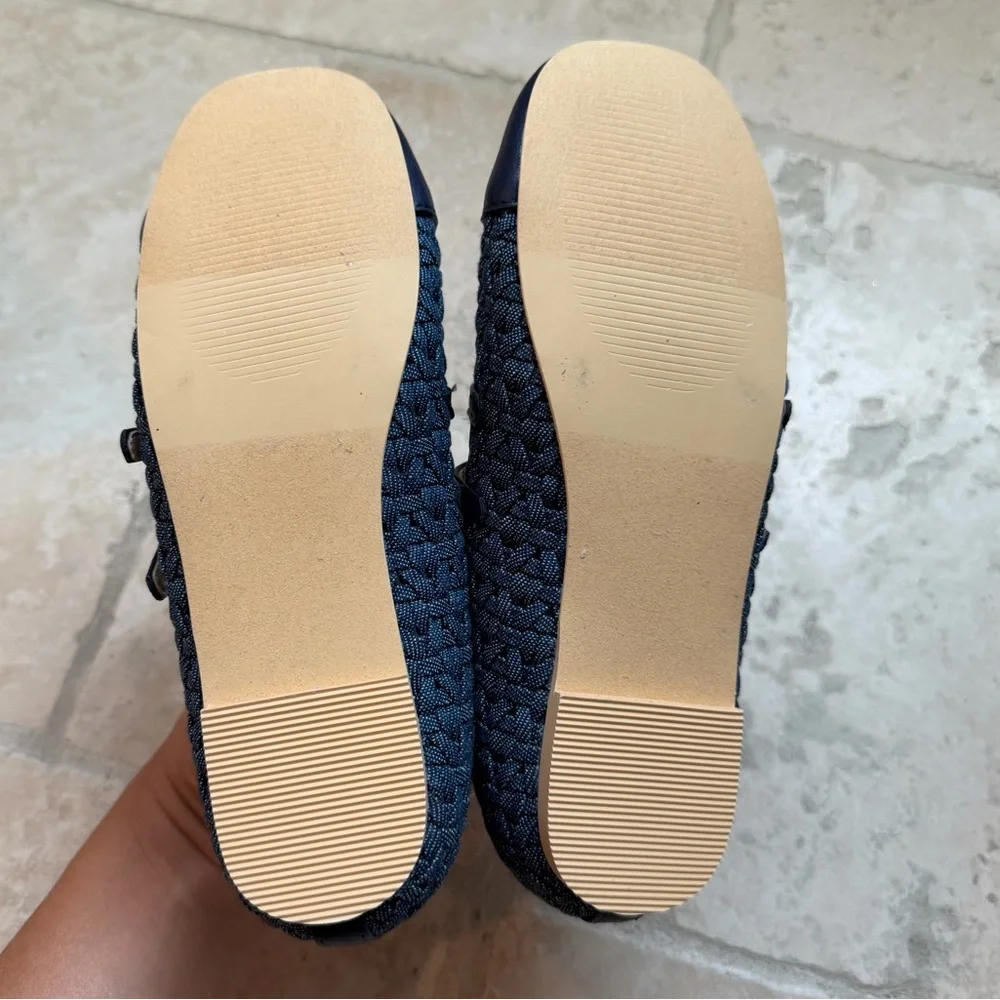 Janie and Jack Girls Navy Double-Strap Mary Jane Dress Shoes